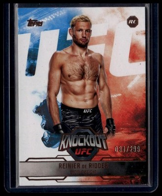 2025 Topps Knockout UFC #90 Reinier de Ridder Bronze #/299