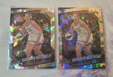 (2) Kathryn Westbeld 2025 Panini Prizm WNBA #29 RC Cracked Ice + Pandora Mercury