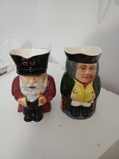 Toby Jugs Vintage Ceramic Figurines Job Lot Bundle x 6 [2 are Musical]