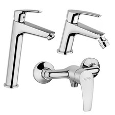Set Rubinetti Jacuzzi per lavabo alto e bidet senza scarico e doccia esterno