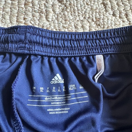 Youth Boys Climacool Navy Adidas Nylon Shorts~ Sports~ Athletic ~ XL - Picture 3 of 5