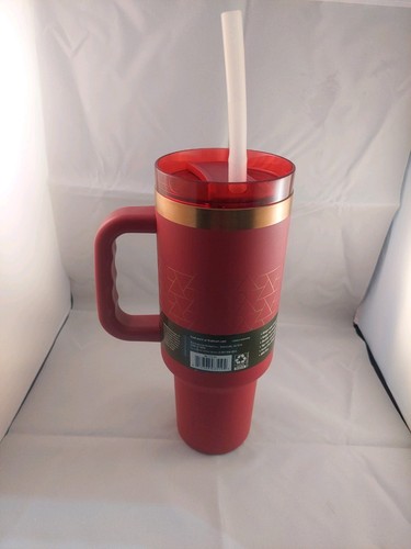 NEW Ozark 40 oz. 1.2l Tumbler with Handle BPA Free Vacuum Insulated with Straw - Picture 3 of 7