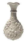 Vintage 1950s Imperial Glass Co. Grapes Milk Glass Decanter Bottle Vase B2