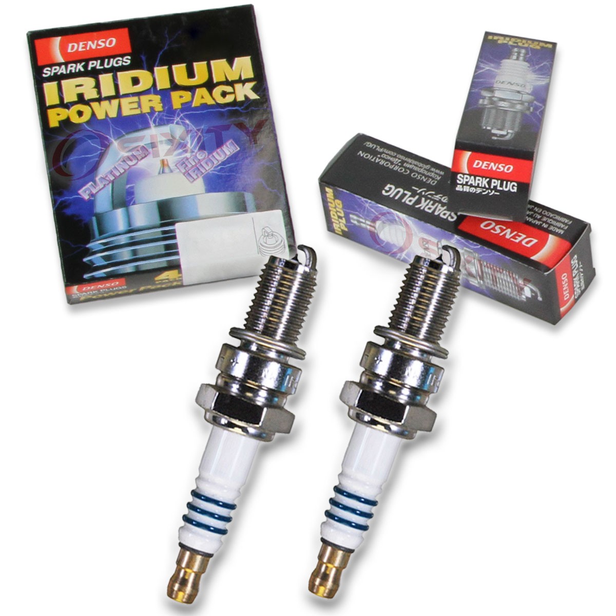 2 pc Denso Iridium Power Spark Plug for Suzuki GS250T 1980-1981 Tune Up Kit to