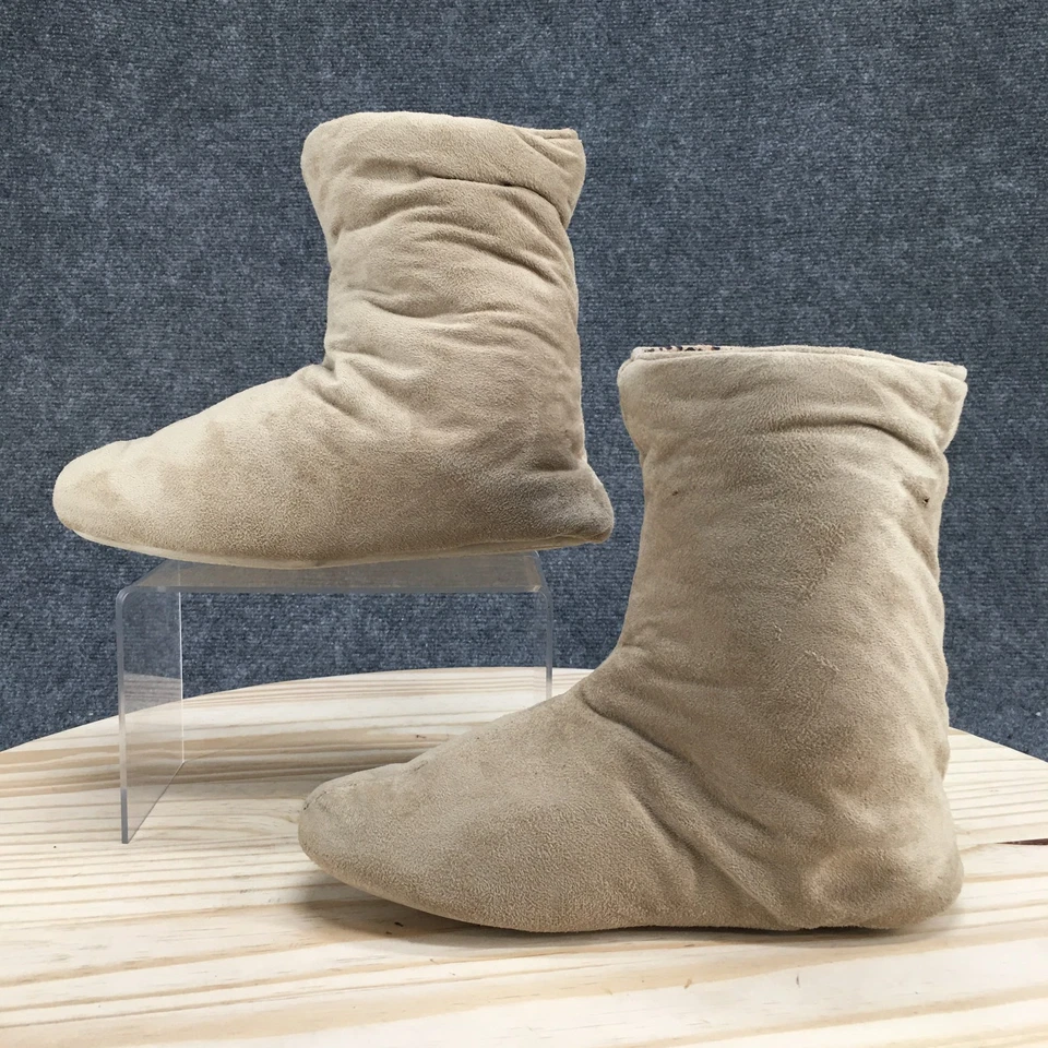 Zapatillas Easy Spirit para mujer 6,5-7,5 Pull On crema imitación gamuza punta redonda interior Foto 2 de 4