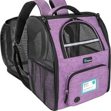 PetAmi Dog/Cat Backpack Carrier, Expandable Pet Carrier, pets up to 18lbs.