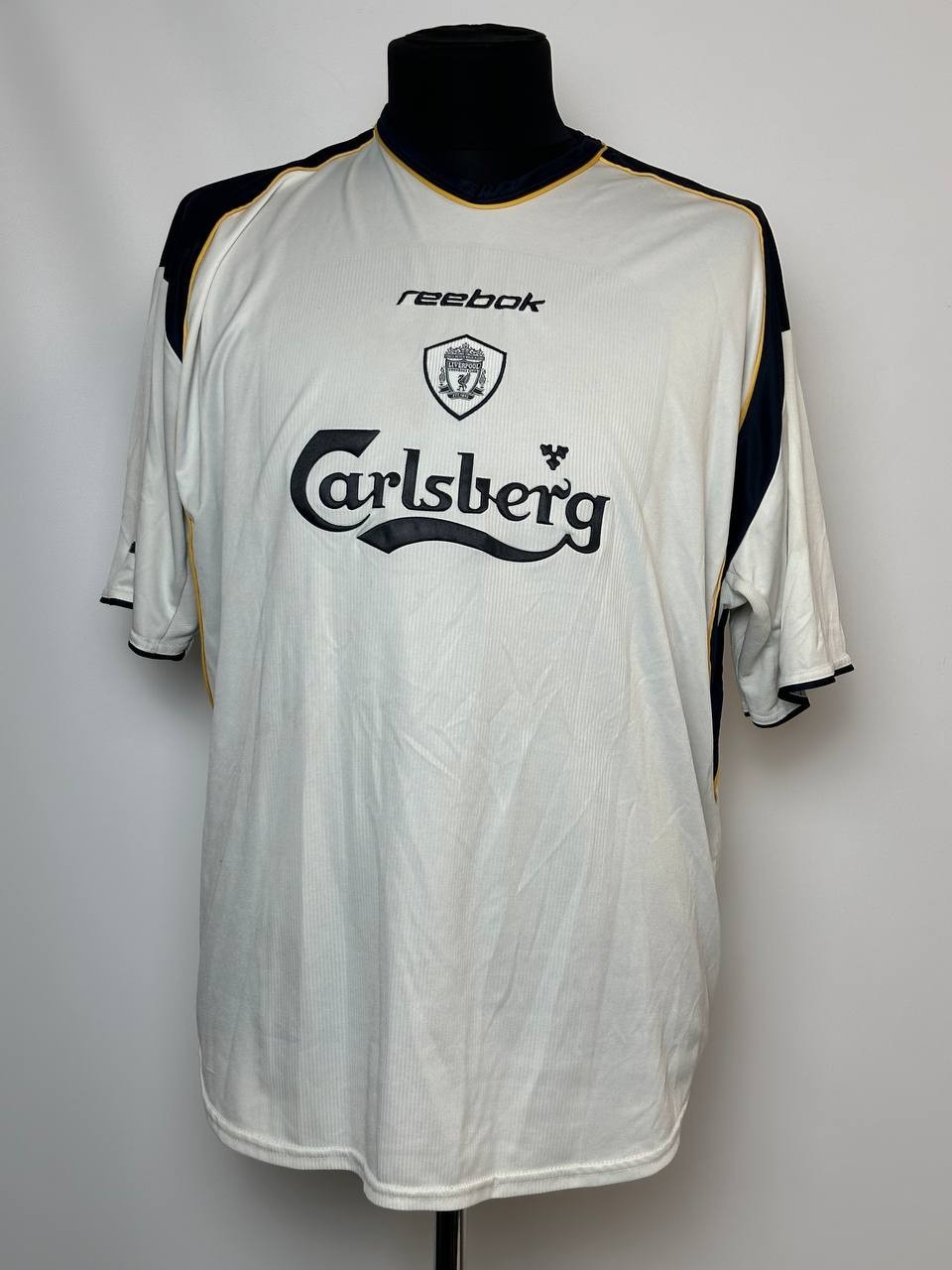 Vintage Liverpool Away Football Shirt 2001-02 Reebok Jersey Mens Size 3XL Rare