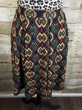 LuLaRoe Madison Skirt Pleated Pockets A-line L NEW NWT