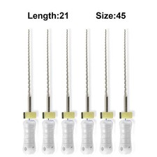 Sky Choice Hedstrom Files - 21 mm Length, Size 45 White w/Rubber Stopper 6/Pkg