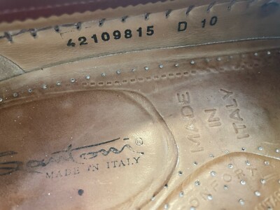 Santoni Made in Italy Vintage Lizard Trim Tasseled Soft Cordovan Loafers 10 D Santoni Made in Italy Vintage Lizard Trim Tasseled Soft  main image 2