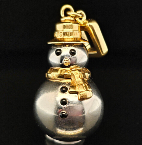 Louis Vuitton 18k Y&W Gold Snowman Charm Pendant