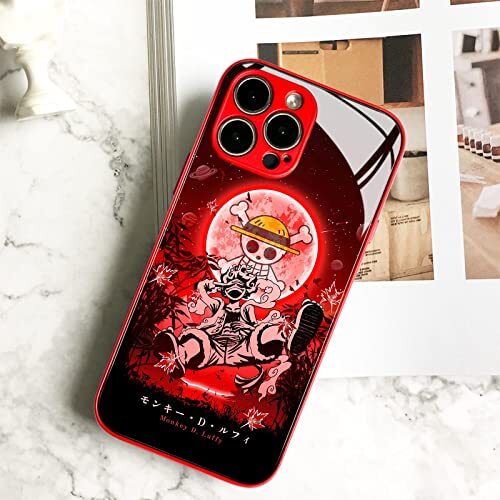 Gear 5 Nika Joy Boy Japanese Anime for iPhone 12 Metal Red, Luffy Gear 5 Nika - Picture 4 of 8
