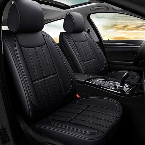 Leather/ Leatherette Automotive Seat Covers for Cars SUV Pick FULL SET BLACK - Picture 2 of 7