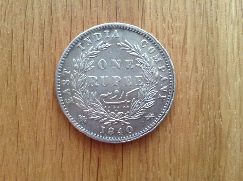 british east india company one rupee 1840 coin