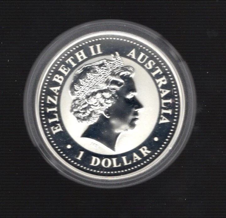 Australien 1 Unze Silber lunar I 1999 Hase Stempelglanz aus der Rollenverpackung - Bild 2 von 2