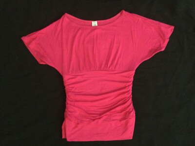 VOICE Ladies Size Medium Hot Pink Fitted Blouse Great Condition 