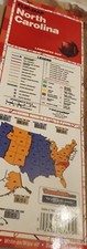 North CAROLINA PLASTIC COATED FLIP MAP