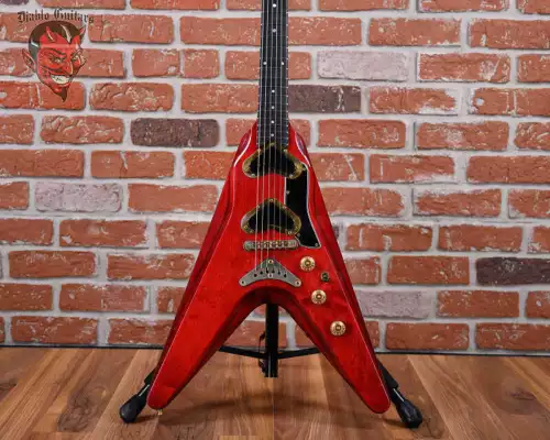 Gibson Flying V2 Cherry 1980 w/OHSC (Signed by Paul Masvidal)