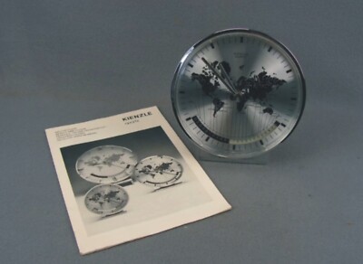 Seltene KIENZLE Weltzeituhr World Time Clock 70er Jahre - Uhr läuft eiwandfrei