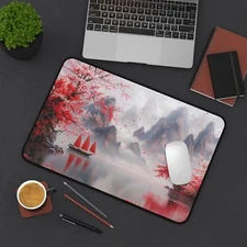 Japanese Lake, Gaming XL Mouse Pad, Anti Slip, 2 Sizes, Free shipping
