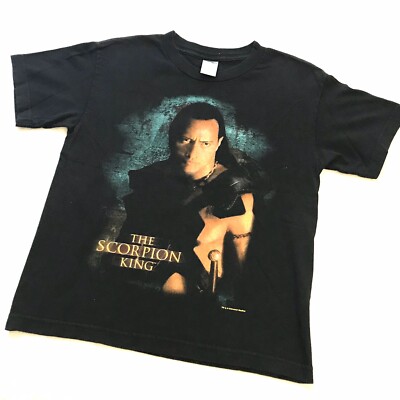 Vintage The Scorpion King Movie Promo Black T Shirt Size XL Vintage The Scorpion King Movie Promo Black T Shirt Size XL