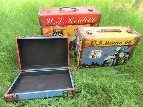 1Set 3in1 Vintage Suitcase Cabinet Organiser - Randomly Design - Picture 5 of 6