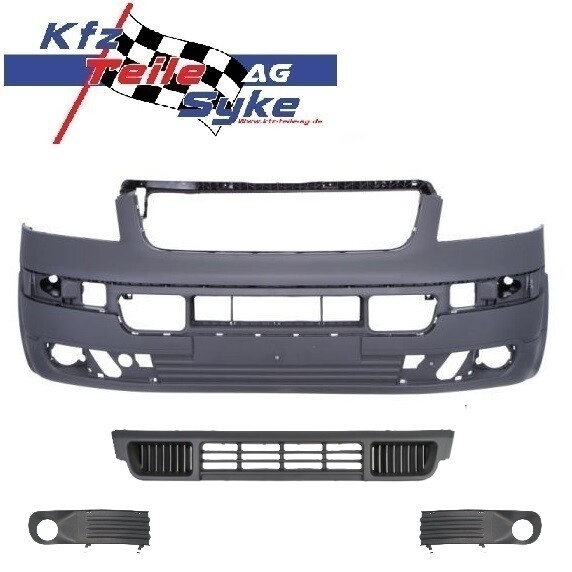 SET Stossstange Vorne 4-TEILIG FÜR VW Multivan / Transporter T5 MIT Nebel-image
