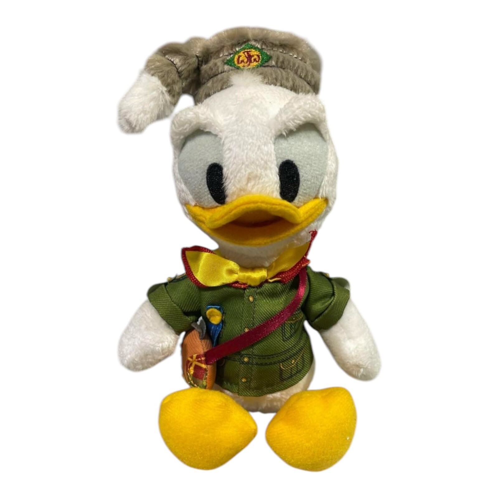 Tokyo Disney Donald Duck Camp Woodchuck Plush Clip-On Keychain