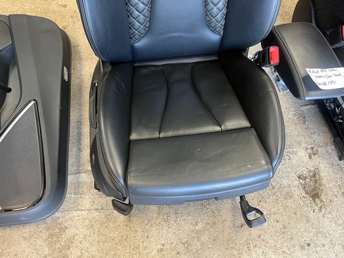 18 AUDI RS3 8V A3 S3 COMPLETE SET BLACK LEATHER SEATS DOOR PANELS 17-20 51K - Picture 8 of 22