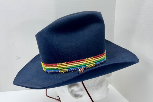 SCHÖNE Vintage RESISTOL selbstkonforme Hottdoggers Western Cowboymütze 6 3/4 - Bild 16 von 17
