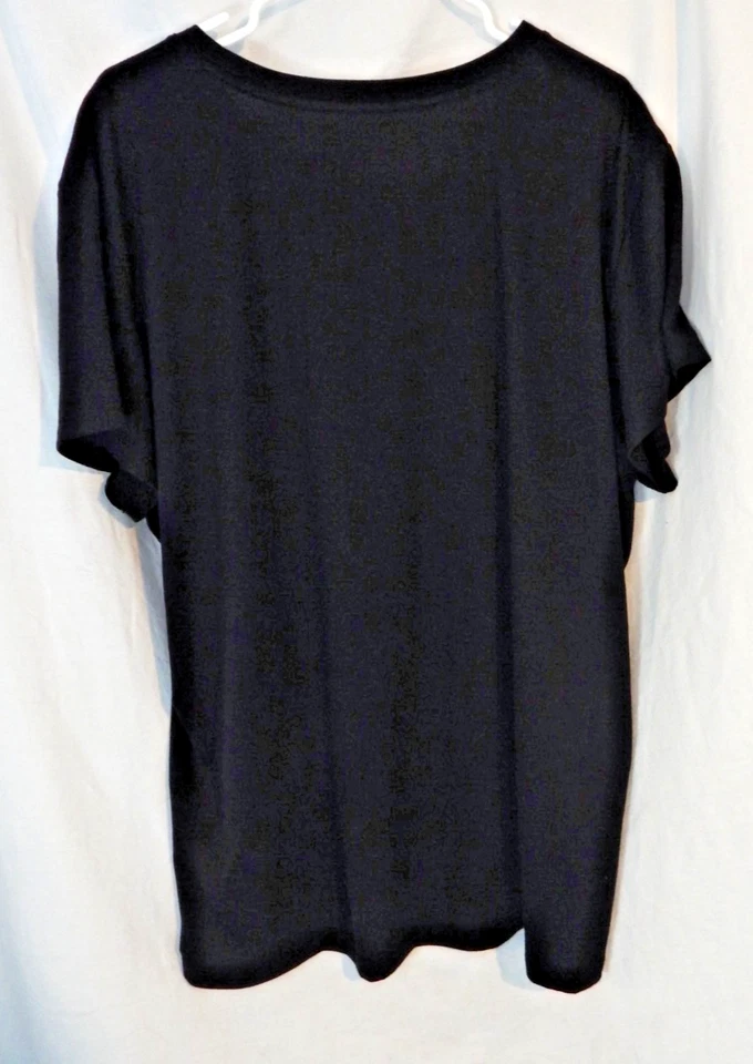 Reebok Mujer? Camiseta Top Manga Corta Talla 3X Negra Talla Grande Identidad Logo Foto 4 de 4