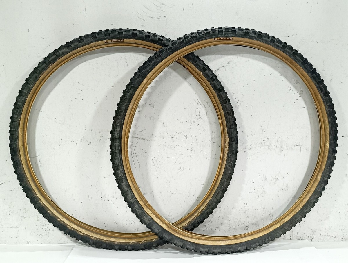 Pneus VTT Vintage Gary Fisher Fat Trax 26x2.20 - Flanc Marron - RARE
