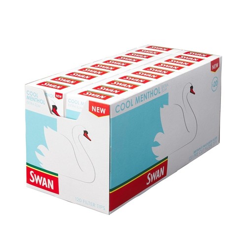 400 Tips MEGA VORTEILSPACK SWAN EXTRA SLIM COOL MENTHOL FILTER TIP MEHR FILTER - Bild 3 von 3