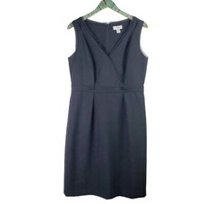 Ann Taylor LOFT Black Sleeveless Sheath Dress Size S