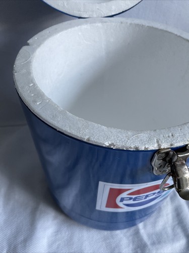 Vintage Rare Pepsi Cola Styrofoam Metal Cooler 15 1/2" x 9 1/2" - Picture 16 of 24