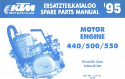 1995 KTM 440 500 550 Engine Spare Parts Manual : 320380 | eBay