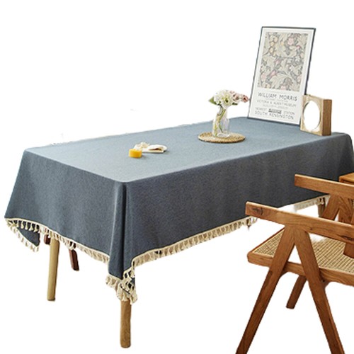 Tablecloth Rectangular Dining Table Cloth Home Decor Tassel Lace Tablecloth - Picture 2 of 16