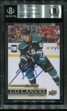 TROY TERRY signed auto 2019 UD YOUNG GUNS CANVAS ROOKIE CARD RC YG BECKETT BAS