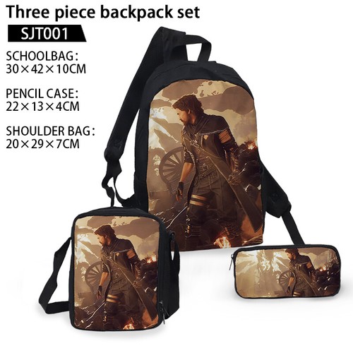 Clair Obscur Expedition33 Backpack School Bookbag Lunch Bag Pencil Case Kid Gift - Picture 28 of 55