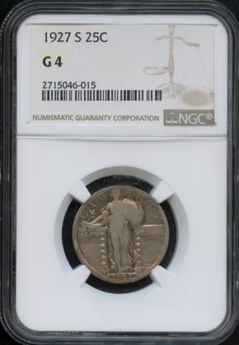 NGC - Standing Liberty Quarter - 25c - 1927 S - G-4