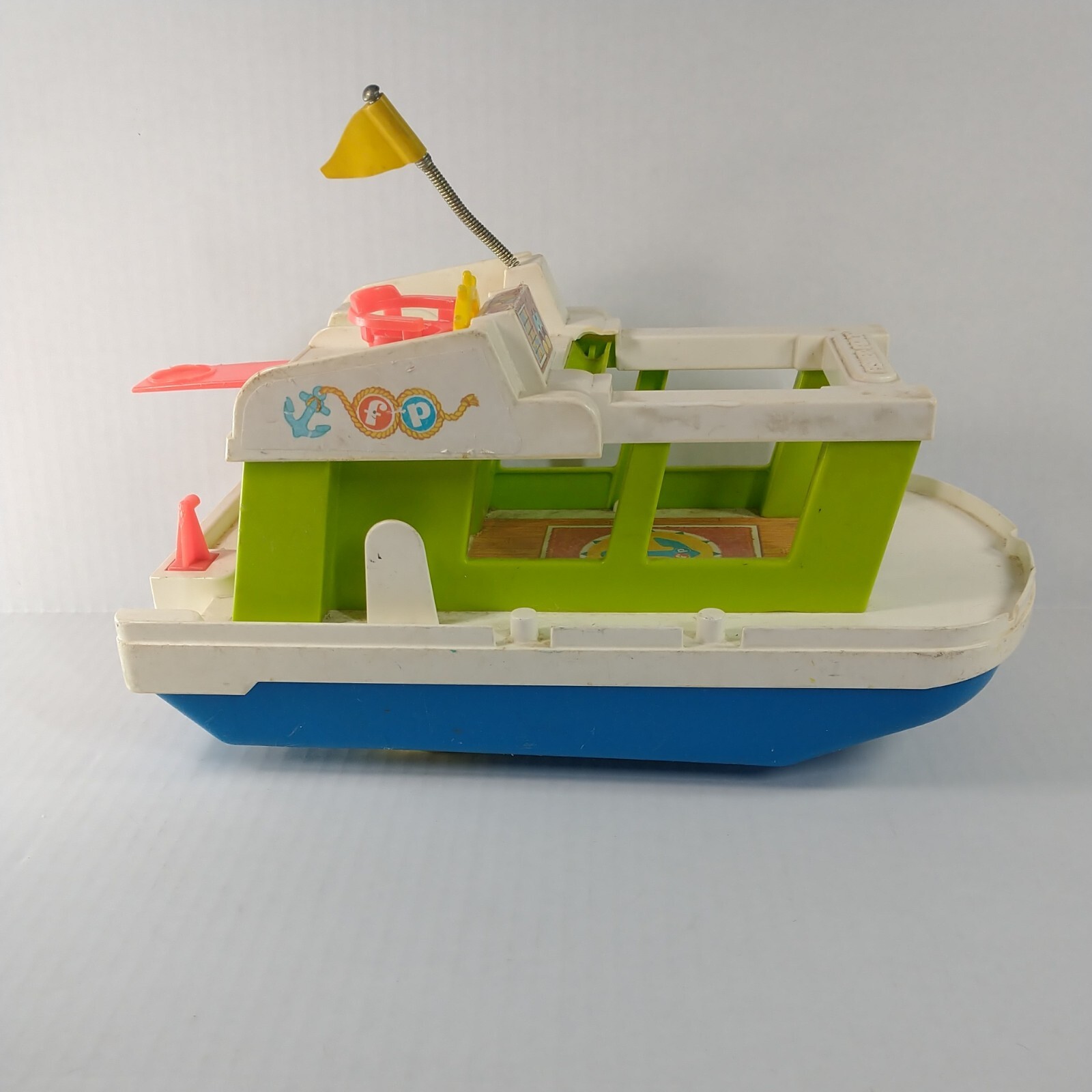 1972 Fisher Price House Boat pull toy eBay
