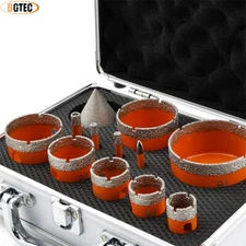Diamond Tile Drill Bit Set 12pcs Chamfer Bit Hole Saw Set for Porcelain Ceramic