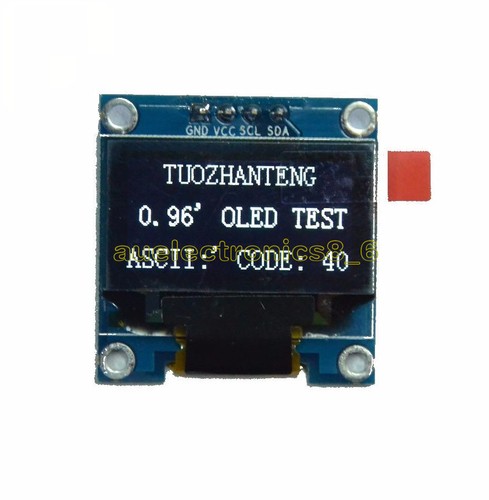 0.96" White Yellow Blue 128X64 OLED I2C IIC Serial LCD LED SSD Display AU - Imagen 6 de 19