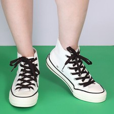 1pair Double Layers Flat Shoe Laces Strings Dark Brown for Sneakers Tennis Shoes
