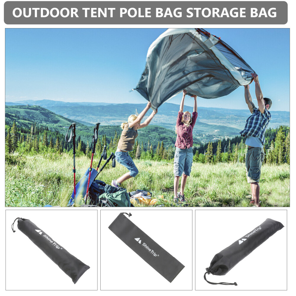 2 PCS 210t Plaid Cloth Tent Pole Bag Sun Shade Sails Camping