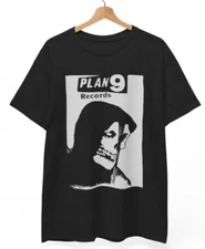 Plan 9 records T-Shirt, Misfits, Samhain, Danzig, Black Flag, Circle, Unisex tee