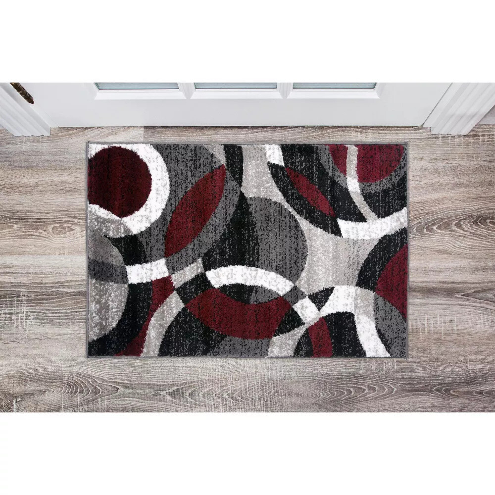 Area Rugs Geometric Circles Carpets Living Room Kitchen Dining