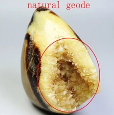 Natural Dragon Septarian Calcite Geode QUARTZ Crystal Free-form Stone Healing