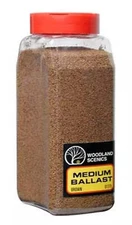 Woodland Scenics B1379 Ballast Medium Brown 32oz (Container)