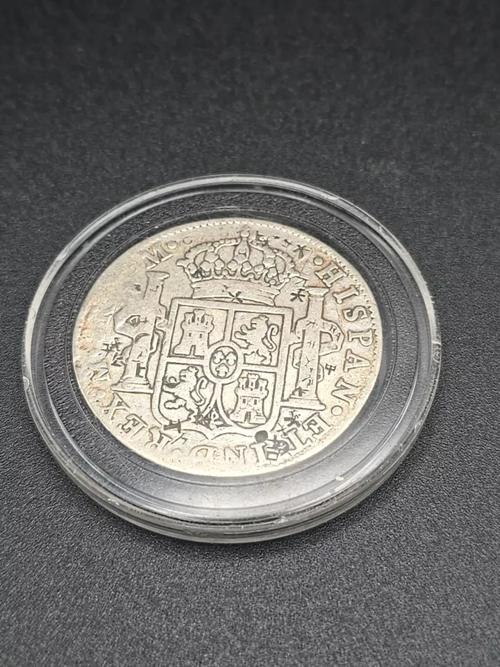 Mexico Spanish Colonial 8 Reales Carol Carolus IIII 1791 FM With Chopmarked. - Image 4 of 4